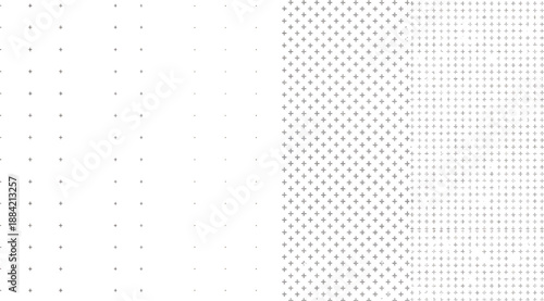 Abstract halftone dot pattern vector background with smooth gradient transition, minimal monochrome dotted texture for modern design, print layouts, posters, overlays, branding, web backgrounds and ed