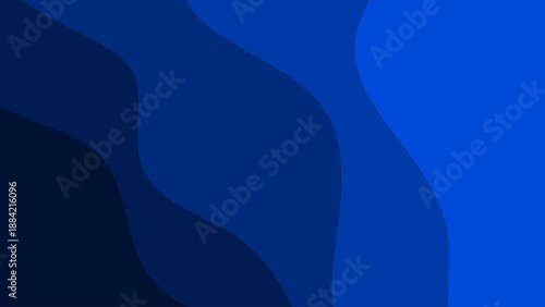 Abstract Blue Wave Background with Gradient Shades