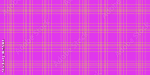 Chic pattern texture vector, menswear seamless tartan fabric. Handsome check background plaid textile in magenta and purple colors.