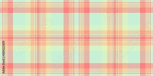 Tiny background textile check, veil fabric seamless pattern. Oriental plaid vector texture tartan in light and red colors.