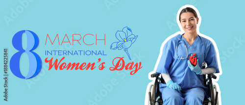 Young female doctor with pa...