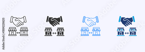 Acquisition Icon Set Multiple Style Collection