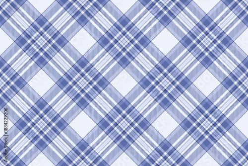 New york vector texture background, volume check seamless fabric. Scottish tartan plaid pattern textile in blue and white colors.