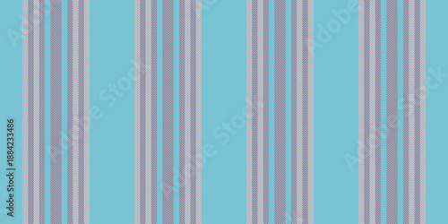 Comfort seamless fabric lines, industrial pattern vertical background. Seriodic textile stripe texture vector in cyan and red colors.