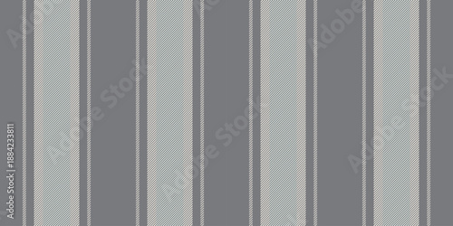 Fulticoloured texture vector textile, down pattern vertical seamless. Fix fabric background lines stripe in gray quill and white colors.