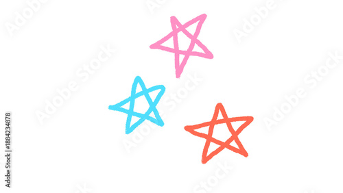 Cute Doodle Stars Illustration | Hand-Drawn Star Doodles | Sparkly Star PNG Clipart
