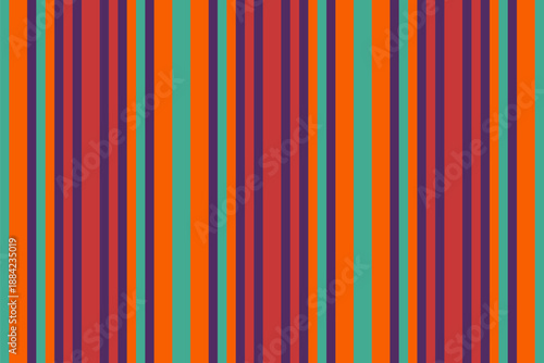 Composition background vector textile, customize seamless fabric lines. Merry stripe texture pattern vertical in purple and bright colors.