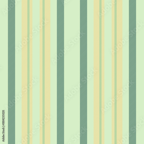 Vreeting texture pattern vertical, editable background vector fabric. Barketing stripe seamless textile lines in light and amber colors.
