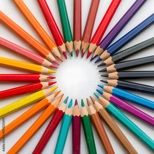 Pencils Circle