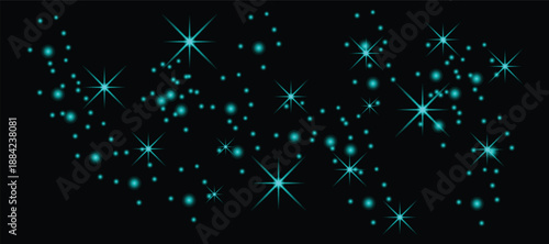 Glitter Overlay with Sparkles and Stars, Glowing Abstract Background for Festive, Holiday, and Luxury Design, Shimmering Light Effect Texture