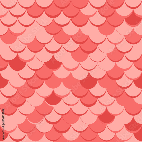 a pink and red fish scale pattern.