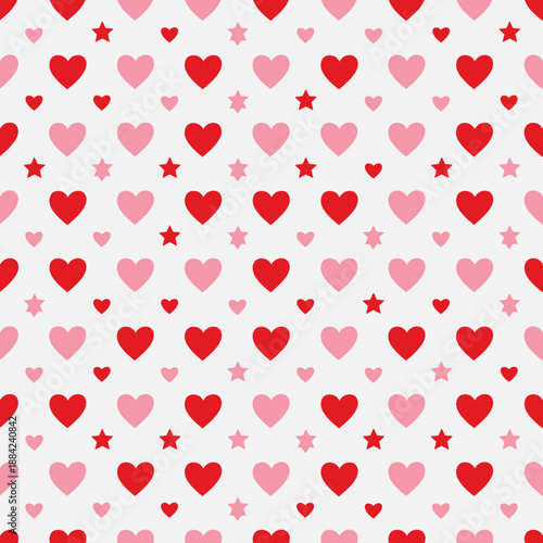 Valentine's Day heart pattern background.