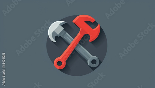 Flat illustration of a single labor-themed icon 