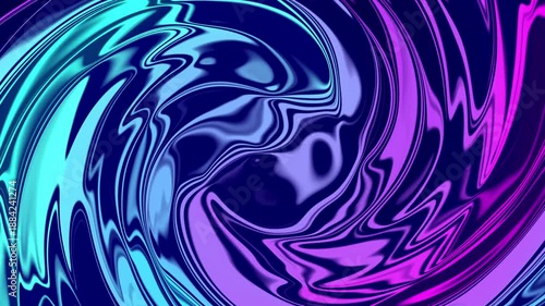 Abstract colorful mercury motion background on black screen, silky and metallic vibe. Blue purple fluid abstract background with ripples and waves. Luxury liquid in motion.