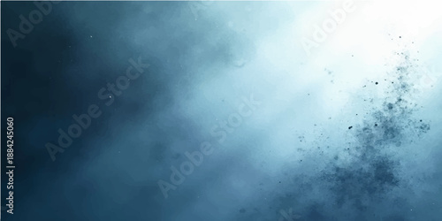 Dark grunge metal texture featuring water drops on a window against a stormy night sky filled with blue clouds smoke and mist