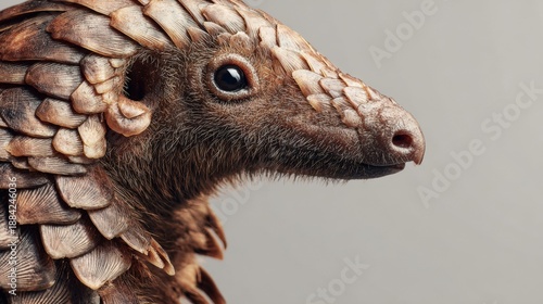 Close-Up of a Scaled Animal Showcasing Characteristics and Features