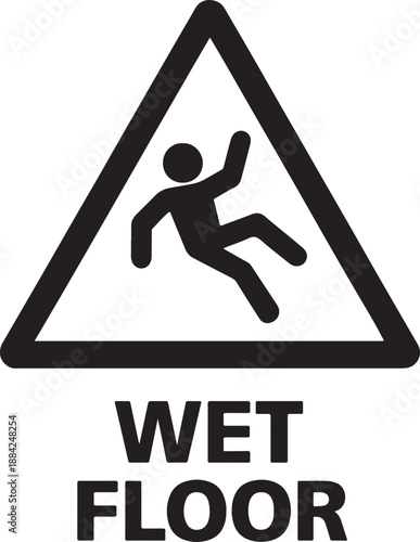 Caution wet floor ahead watch your step to avoid slipping hazards