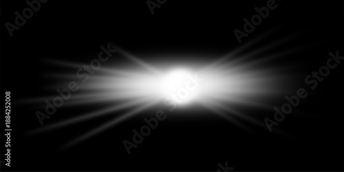 A variety of small, scattered light sources in vector format for festive and decorative graphic design.