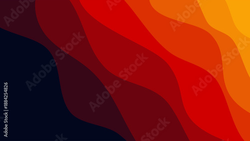 Dynamic Warm Color Waves Abstract Background