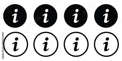 information info signs info symbol flat style info icons set information icon isolated on white background, a premium ranked vector illustration set featuring clean info symbols, help icons, and