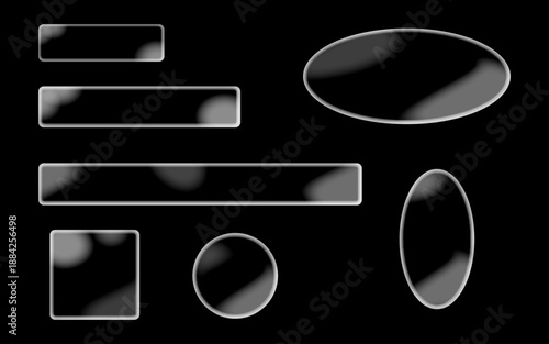 ガラス風フレーム。（下の物が透けます。）