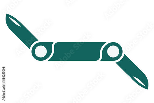 A green robotic arm icon on a white background, symbolizing technology and innovation