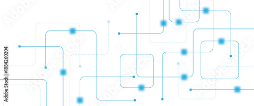 Abstract futuristic technology background. Technology background with crossed lines and dots.