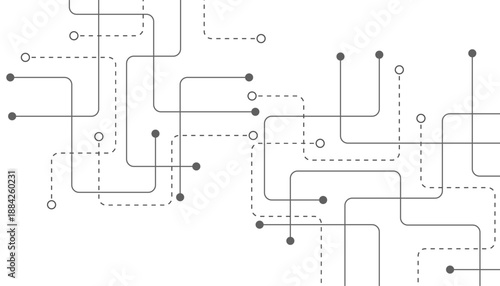 Abstract background with technology circuit board texture. Modern electronic motherboard texture. Creative idea for internet technology. Tech concept for header, web banner, website, presentation.