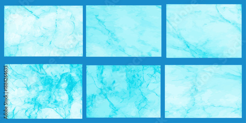 An abstract blue grunge background featuring a vintage paint texture and marble pattern for a decorative winter wallpaper design