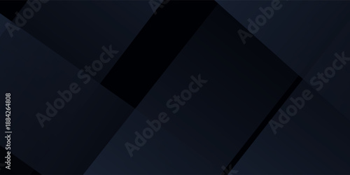 Modern black dark blue white abstract background. Minimal. Color gradient. Web banner. Geometric shape. 3d effect. Lines stripes triangles. Design. Futuristic. Metal metallic effect. Luxury. Premium.