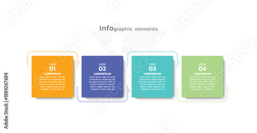 Presentation business abstract background infographic template colorful