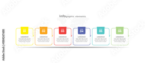 Presentation business abstract background infographic template colorful