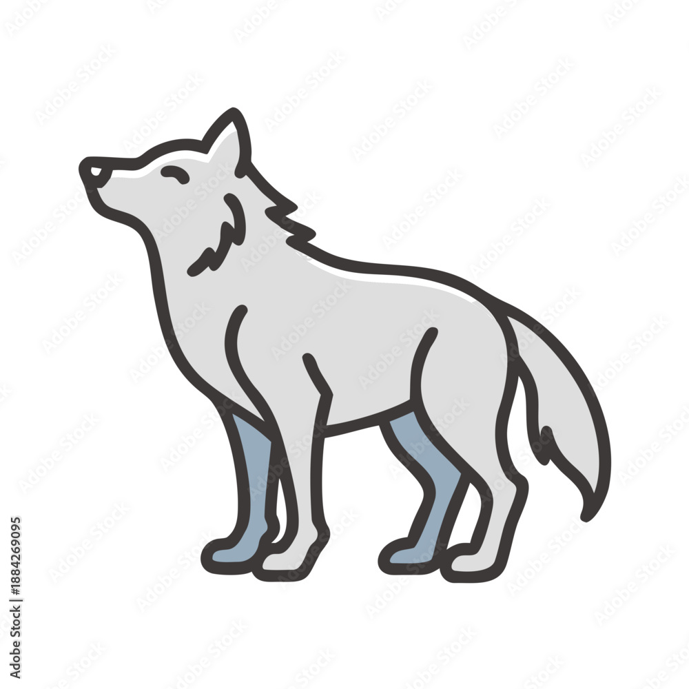 Fototapeta premium wolf vector illustration