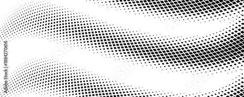 Dotted halftone gradient texture. Vanishing polka dot background. Repeating dots gradation pattern background. Black fading comic pop art