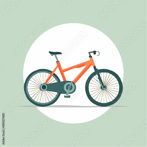 Modern Foldable Electric Bike Icon: Minimalist E-Bike Vector for Urban Mobility