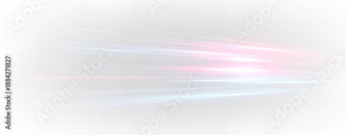 Canvas Print Abstract Neon Motion Lines on Dark Tech Grid PNG Overlay