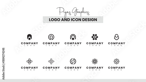 Creative Minimal Logo Icon Design Collection 
