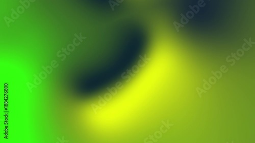 Abstract gradient color liquid motion on black screen. Luxury fluid motion animation especially for creamy yellow and green beauty advertising. 