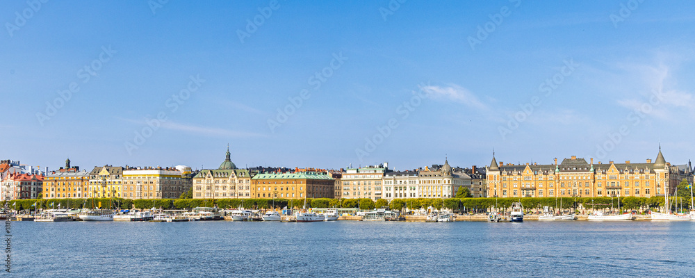 Fototapeta premium Cityscape of Gamla Stan Stockholm in Sweden