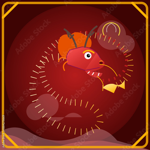 SVG Vector Geometric Shapes with Bold Reds