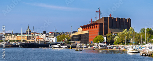 Canvas Print Vasa museum ship in Stockholm in Sweden.