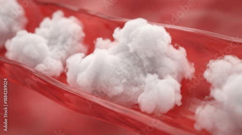 A microscopic view of blood...
