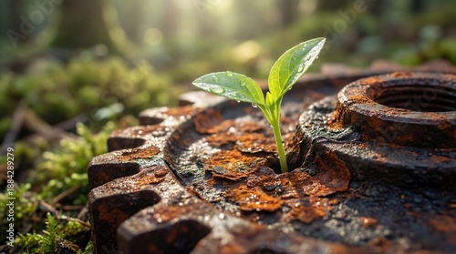 A resilient young plant, pu...