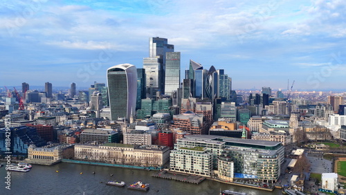 Photography City of London Financial District – Modern Skyscrapers and Urban Skyline