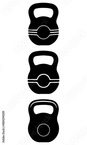 Kettlebell set vector art, kettlebell art, kettlebell silhouette, kettlebell vector illustration