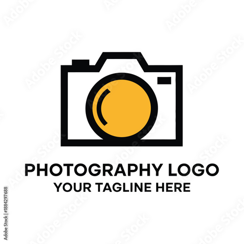 Modern Photographer Vector Design with Minimalist Style.