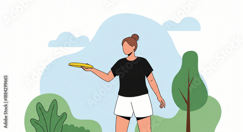 A happy girl wearing a hat enjoys a beautiful summer day outdoors in a green field of grass under a clear blue sky, capturing the essence of nature and childhood fun