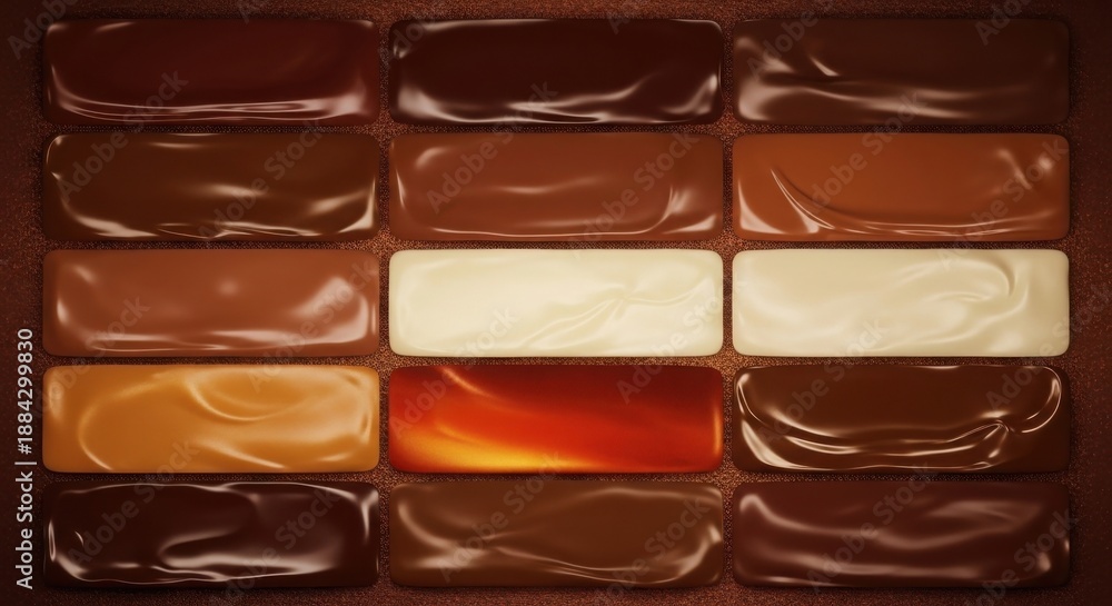 custom made wallpaper toronto digitalAssorted chocolate bars with various flavors and colors