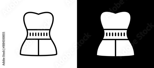 Corset lineglyph icon