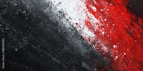 Wallpaper Mural Textured black and red paint splatter composition Torontodigital.ca